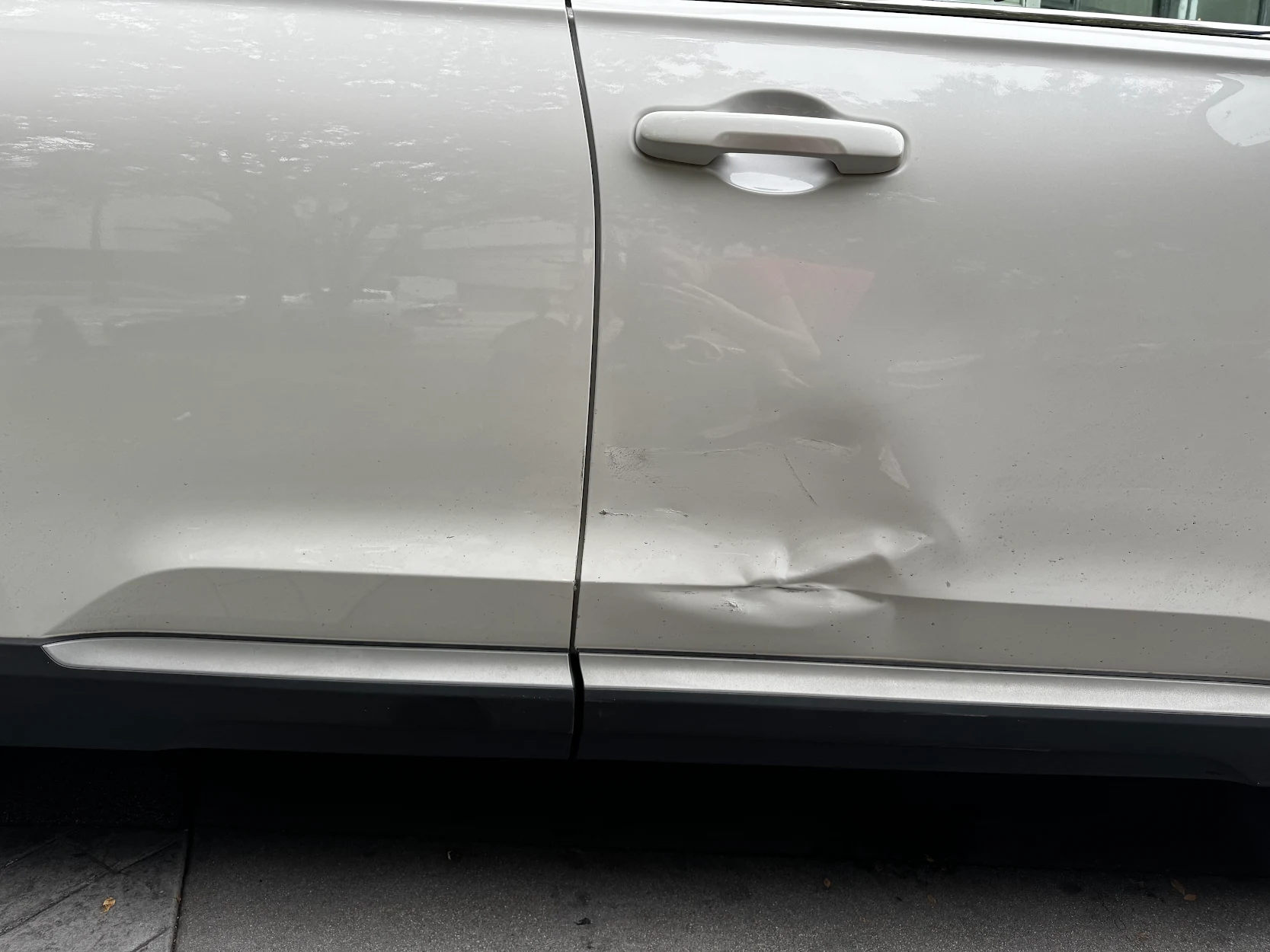 Before: Collision damage repaired and refinished at All Colors Body Shop in Knoxville