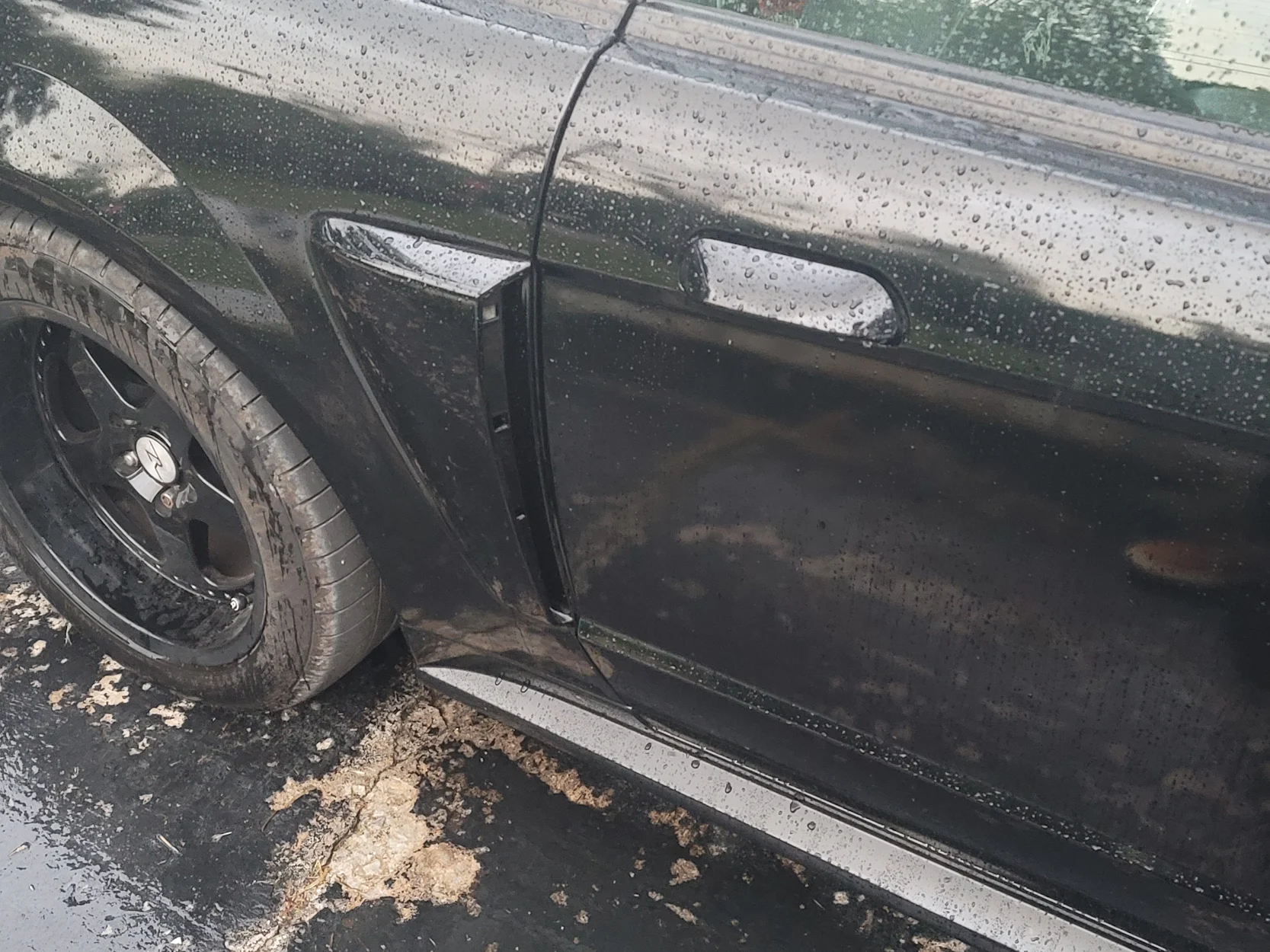 After: Panel repair and color-matched paint work by All Colors Body Shop