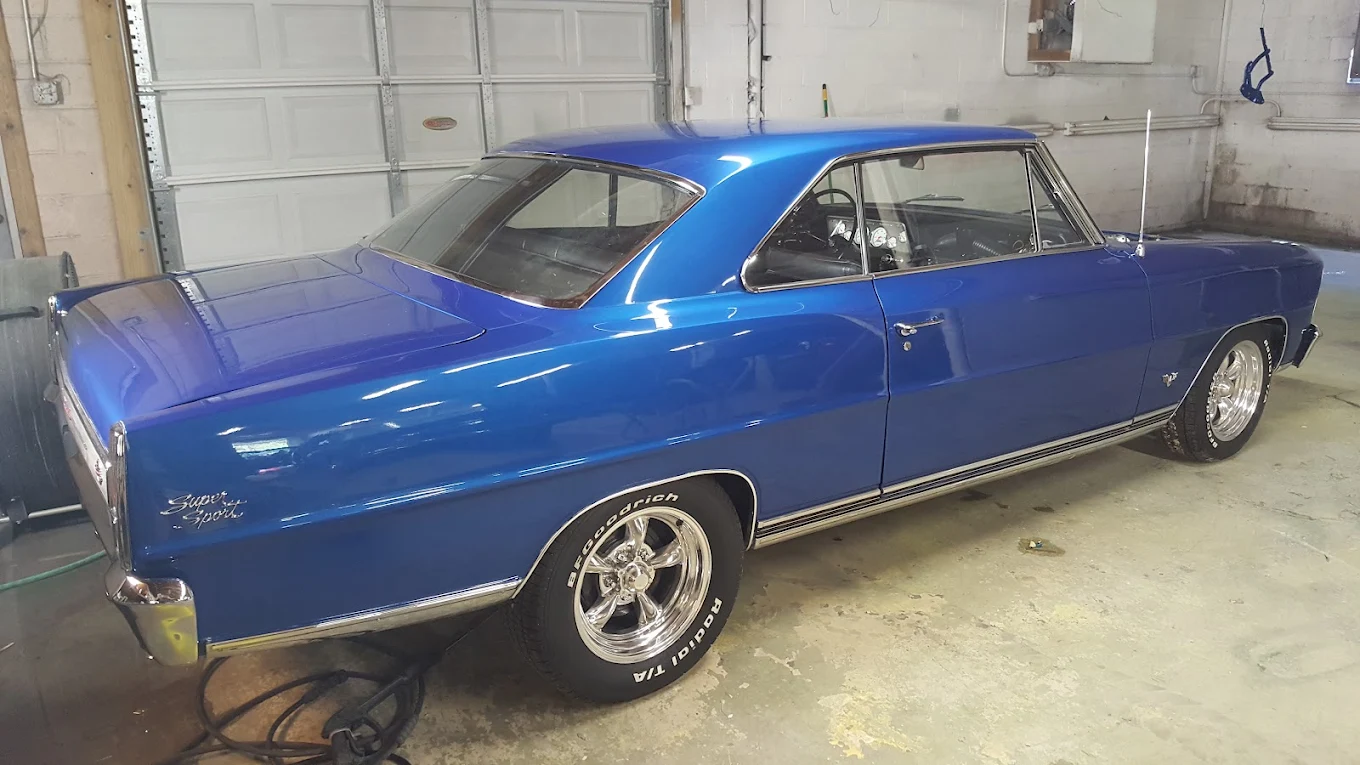 Completed collision repair ready for customer pickup
