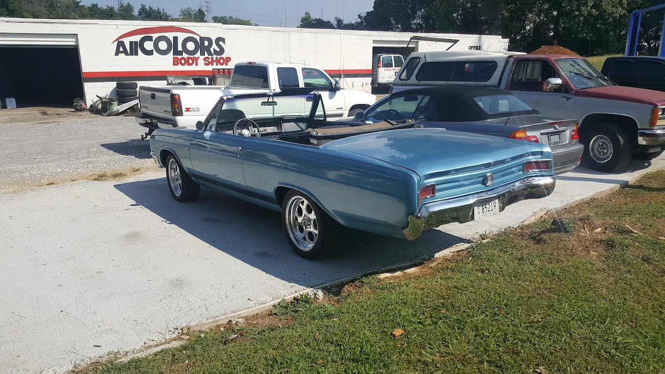 Finished bodywork and refinishing by All Colors Body Shop